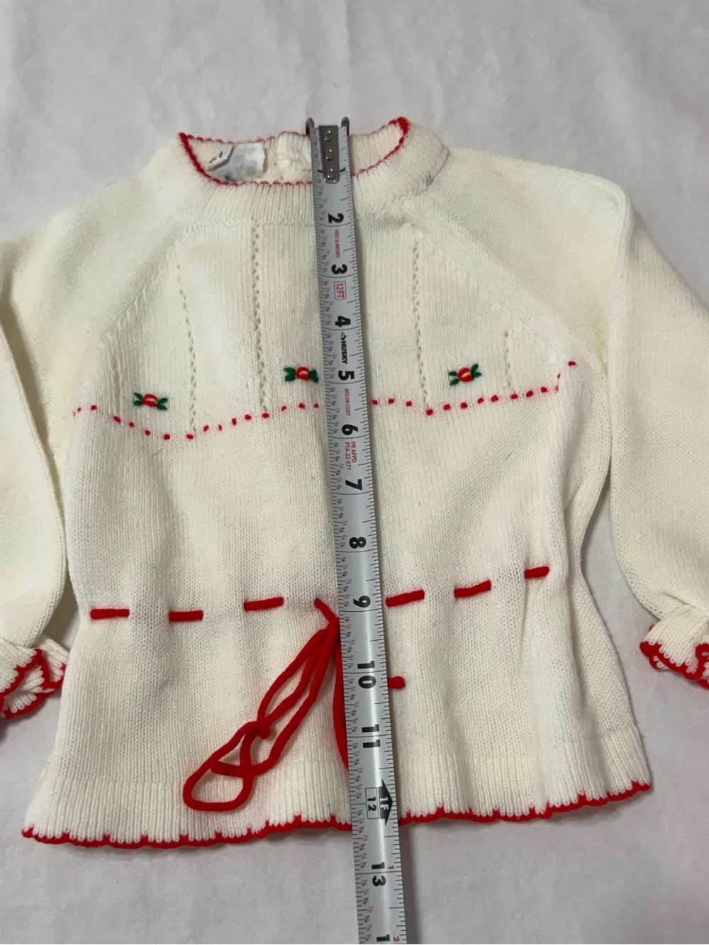 Vintage Little Angel Knit Girls' Matching Set - Sweater & Pants